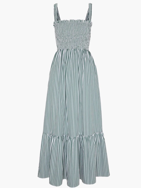 Hill House Dresses & Skirts - Hill House - Green Striped Anjuli Nap Dress